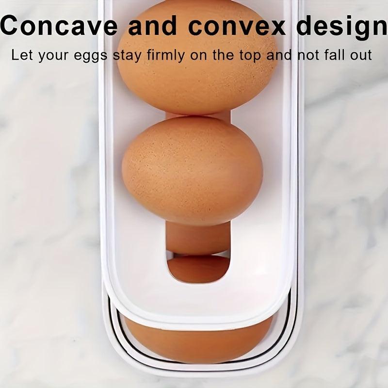 Egg Dispenser Egg Rolling Storage Rack Egg Tray Dispenser