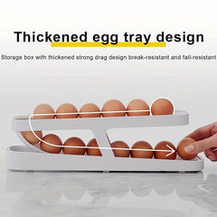 Egg Dispenser Egg Rolling Storage Rack Egg Tray Dispenser