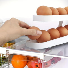 Egg Dispenser Egg Rolling Storage Rack Egg Tray Dispenser