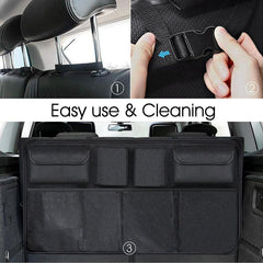 Car Trunk Organizer Backseat Storage Bag Net Oxford Seat Back Organizers
