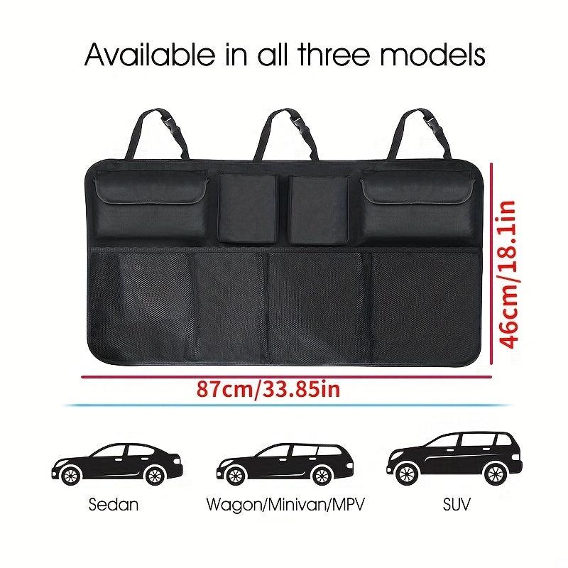 Car Trunk Organizer Backseat Storage Bag Net Oxford Seat Back Organizers