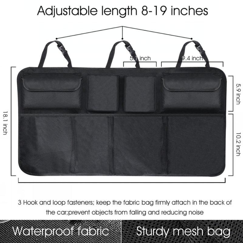 Car Trunk Organizer Backseat Storage Bag Net Oxford Seat Back Organizers