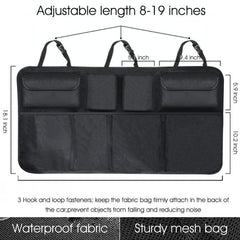 Car Trunk Organizer Backseat Storage Bag Net Oxford Seat Back Organizers