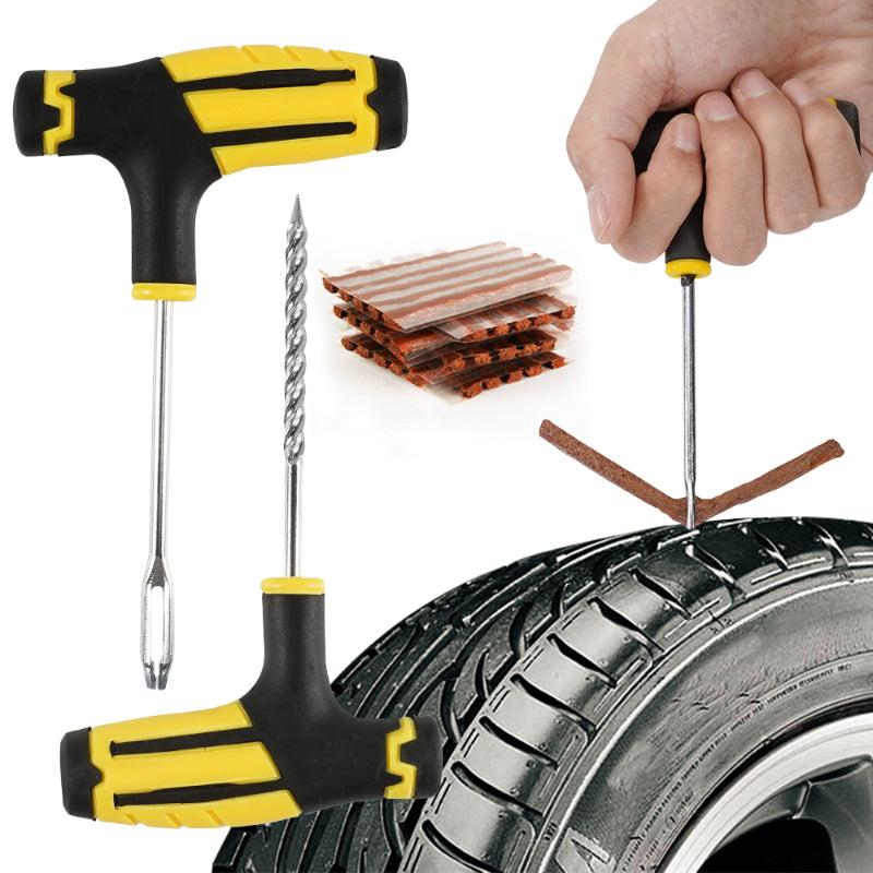 4pcs RV Tire Repair Tools Kit w/ Rubber Strips Tubeless Tyre Puncture Plug Set