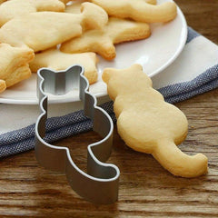 RV Kitchen Cat Shaped Aluminum Baking Mould - Purrfect Cookies & Cakes