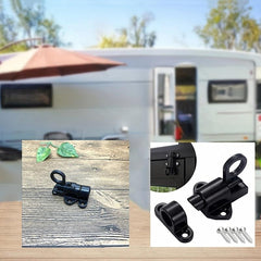Spring Loaded Door Bolt Gate Security Self Closing