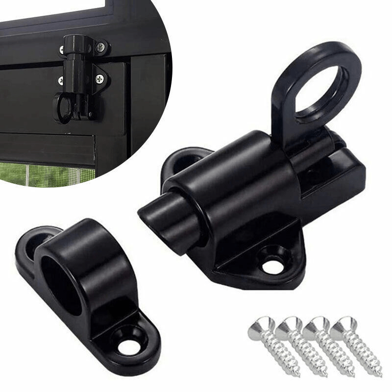 Spring Loaded Door Bolt Gate Security Self Closing