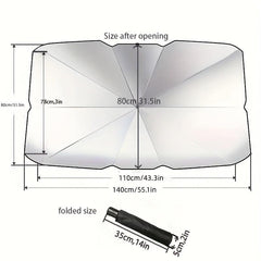 Car Front Glass Foldable Sunshade Sun Protection Gear