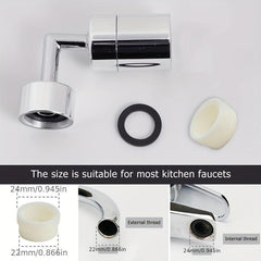 Universal Kitchen Plastic 720 Rotatable Faucet Sprayer Head