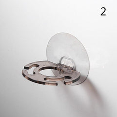Adhesive Toothpaste Dispenser Toothbrush Holder Bathroom Shelves