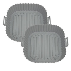 2 Pack Air Fryer Silicone Liners Easy Cleaning Reusable Basket 4-7QT