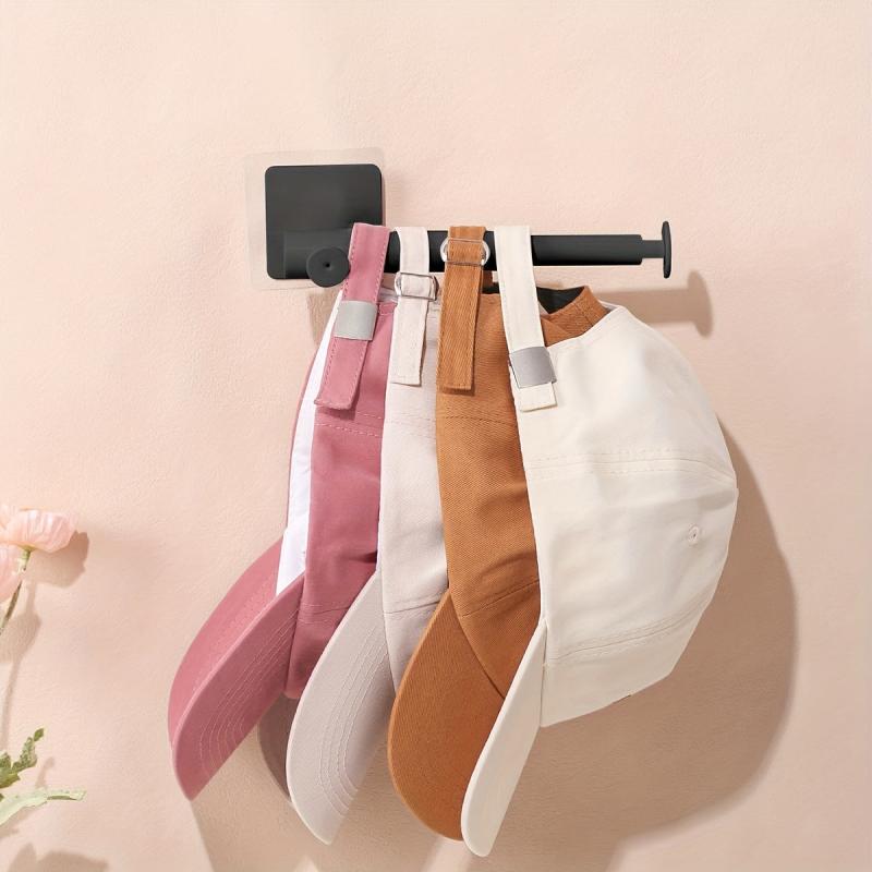 Adjustable Cap Storage Rack Wall Mount Expandable Hat Holder
