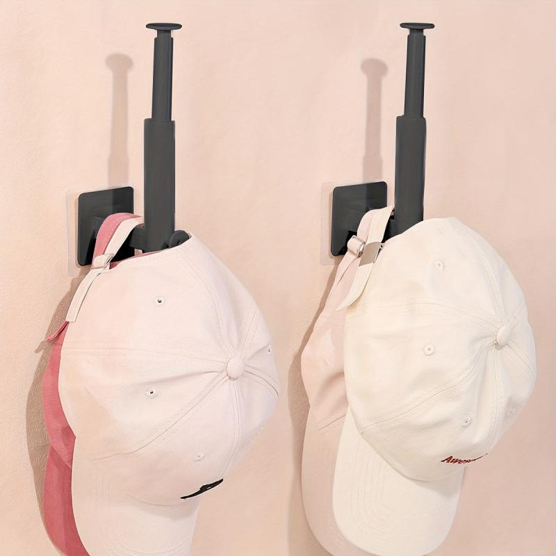 Adjustable Cap Storage Rack Wall Mount Expandable Hat Holder