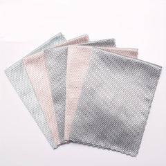 Fish Scale Dishcloth Set for Glass Wiping Cleaning Towel