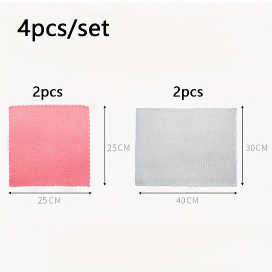 Fish Scale Dishcloth Set for Glass Wiping Cleaning Towel