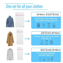 Zippered Mesh Laundry Wash Bags For Delicates Lingerie Socks Underwear