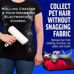 Reusable Pet Hair Remover Lint Roller & Fur Removal Tool