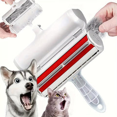 Reusable Pet Hair Remover Lint Roller & Fur Removal Tool