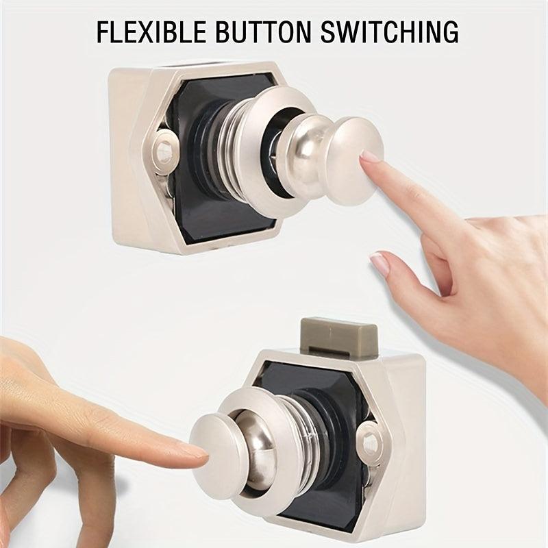 RV Yacht Motorhome Push Button Latch Cabinet Door Locks