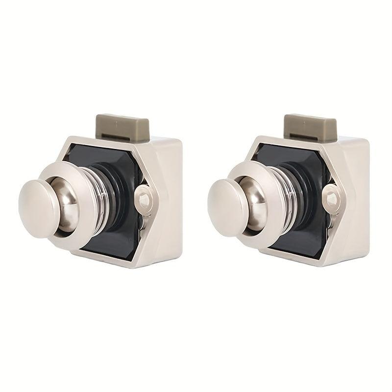 RV Yacht Motorhome Push Button Latch Cabinet Door Locks