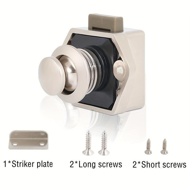 RV Yacht Motorhome Push Button Latch Cabinet Door Locks