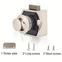 RV Yacht Motorhome Push Button Latch Cabinet Door Locks