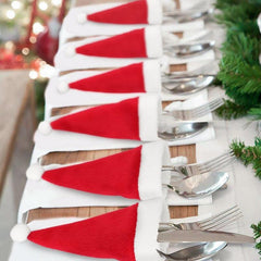Christmas Tableware Holder Bag Xmas Home Decor