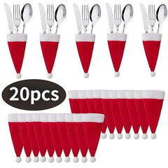 Christmas Tableware Holder Bag Xmas Home Decor