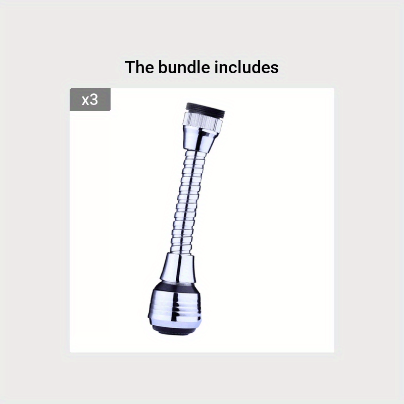 360 Rotatable Bubbler High Pressure Faucet Extender Water Saving Kitchen Gadgets