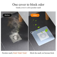 2pcs Silicone Shower Drain Cover Non Slip Floor Mat