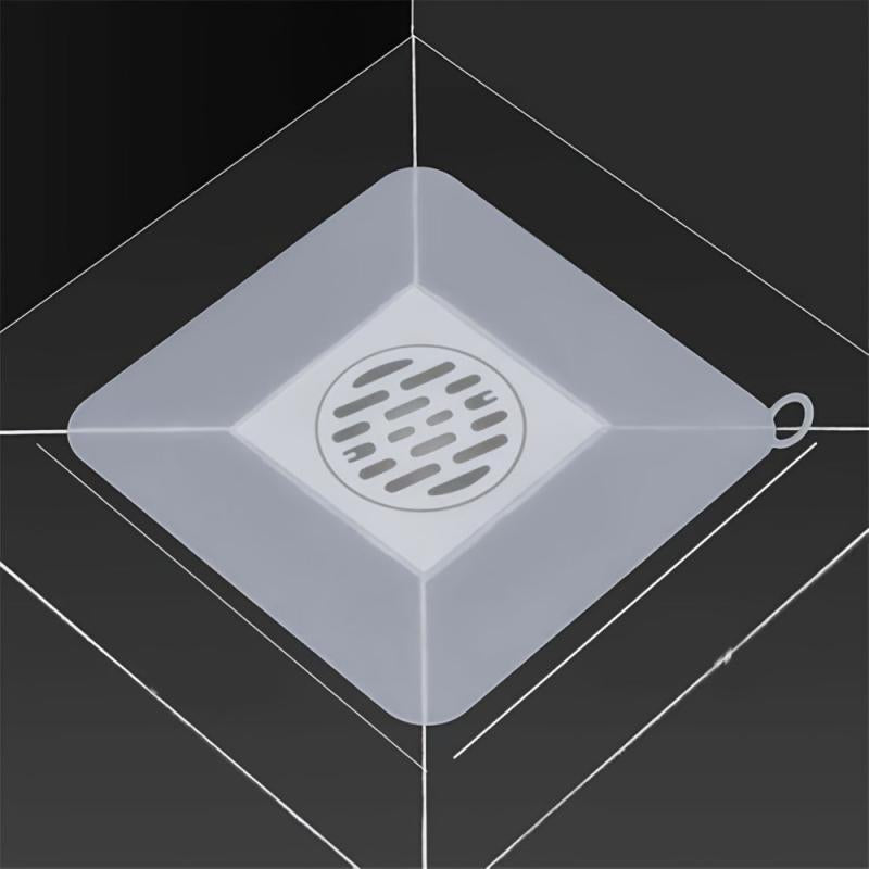 2pcs Silicone Shower Drain Cover Non Slip Floor Mat