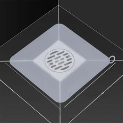 2pcs Silicone Shower Drain Cover Non Slip Floor Mat