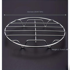 304 Stainless Steel Steaming Rack Single Layer Grill Rack Grid