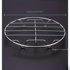 304 Stainless Steel Steaming Rack Single Layer Grill Rack Grid
