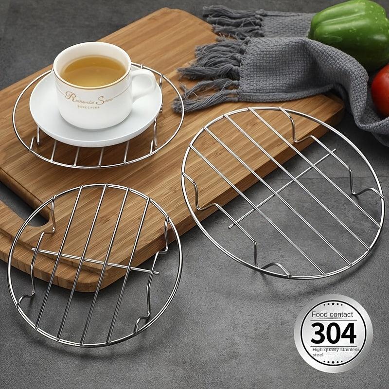 304 Stainless Steel Steaming Rack Single Layer Grill Rack Grid