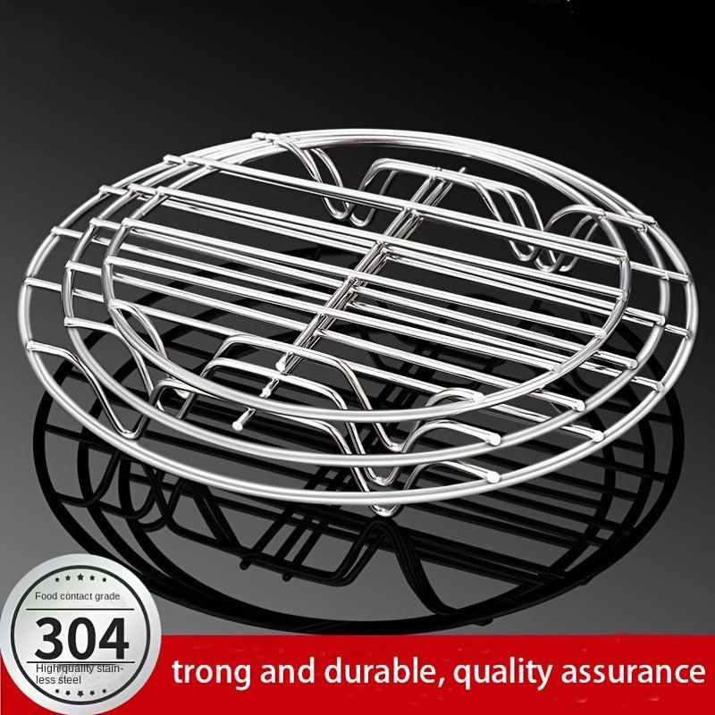 304 Stainless Steel Steaming Rack Single Layer Grill Rack Grid