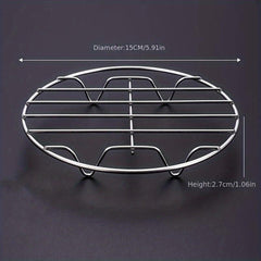 304 Stainless Steel Steaming Rack Single Layer Grill Rack Grid