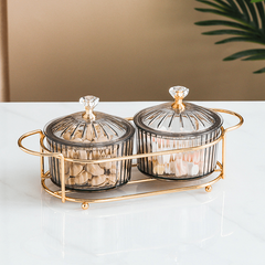 Transparent Round Dried Fruit Salad Plate for RV Kitchen