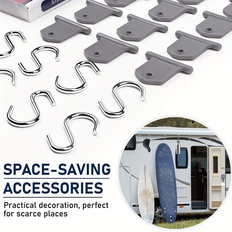 8pcs RV Clogs Rain Canopy Curtain Hook