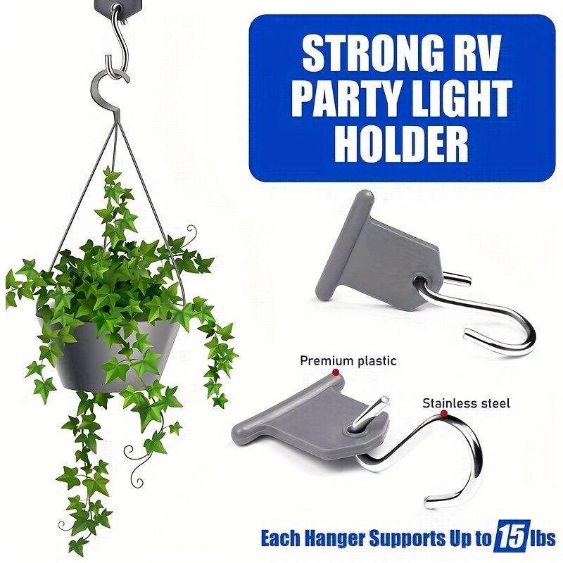 8pcs RV Clogs Rain Canopy Curtain Hook