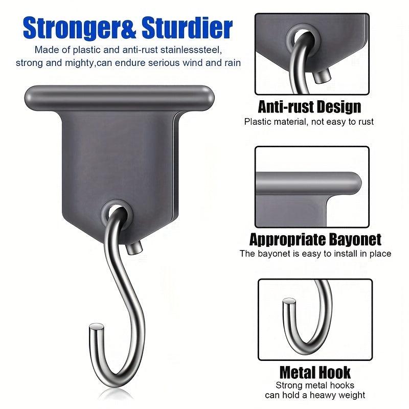 8pcs RV Clogs Rain Canopy Curtain Hook