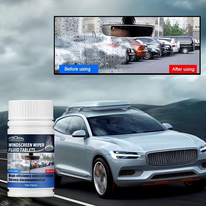Car Windshield Cleaning Tablets - Decontamination Removal Film Cleaner
