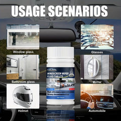 Car Windshield Cleaning Tablets - Decontamination Removal Film Cleaner