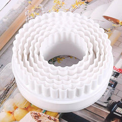 6pcs Round Dough Cutting Tool Portable Dumplings Cutter Kitchen Gadget