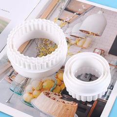 6pcs Round Dough Cutting Tool Portable Dumplings Cutter Kitchen Gadget