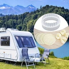 6pcs Round Dough Cutting Tool Portable Dumplings Cutter Kitchen Gadget