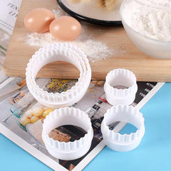 6pcs Round Dough Cutting Tool Portable Dumplings Cutter Kitchen Gadget