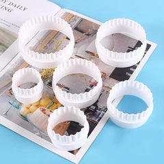 6pcs Round Dough Cutting Tool Portable Dumplings Cutter Kitchen Gadget