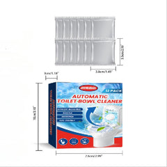 12pcs Automatic Toilet Bowl Cleaner Tablets with Bleach