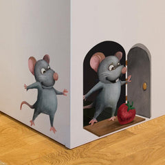 Cute Rat Wall Stickers for Kids' Room
